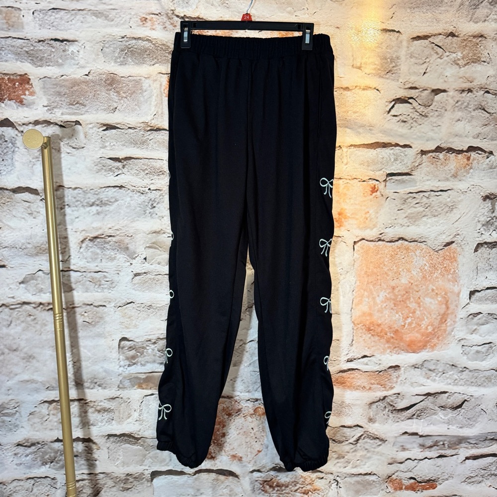 Fantastic Fawn - Ribbon Trail Joggers - Black - L (10-12) -